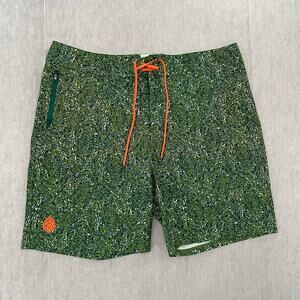 Stio Shorts Adult 35 Green Pockets Lightweight Drawstring Logo Mens 35x18.5